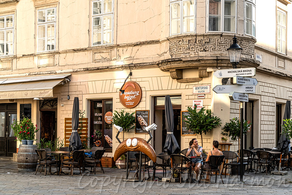 Cafe in Bratislava, Slovakia